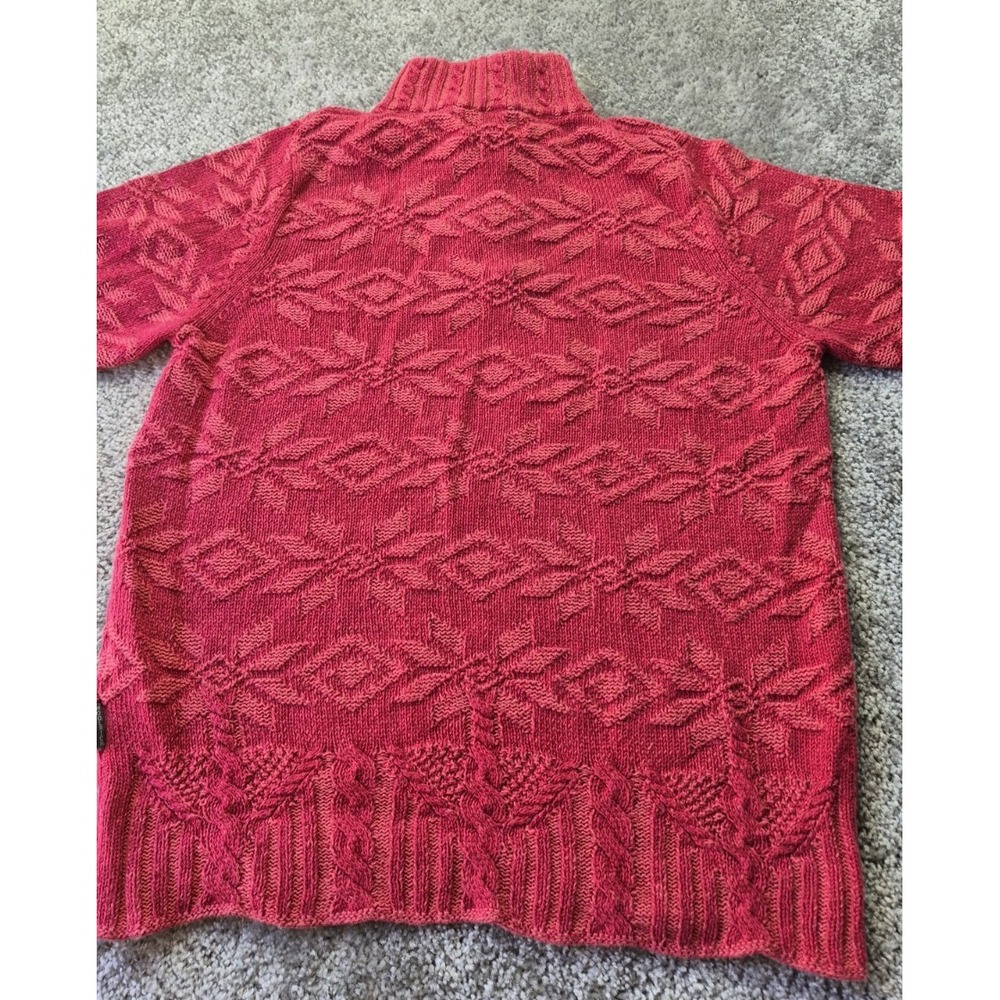 Woolrich Ruby Red Sweater Womens Medium Warm Cozy - Picture 9 of 13